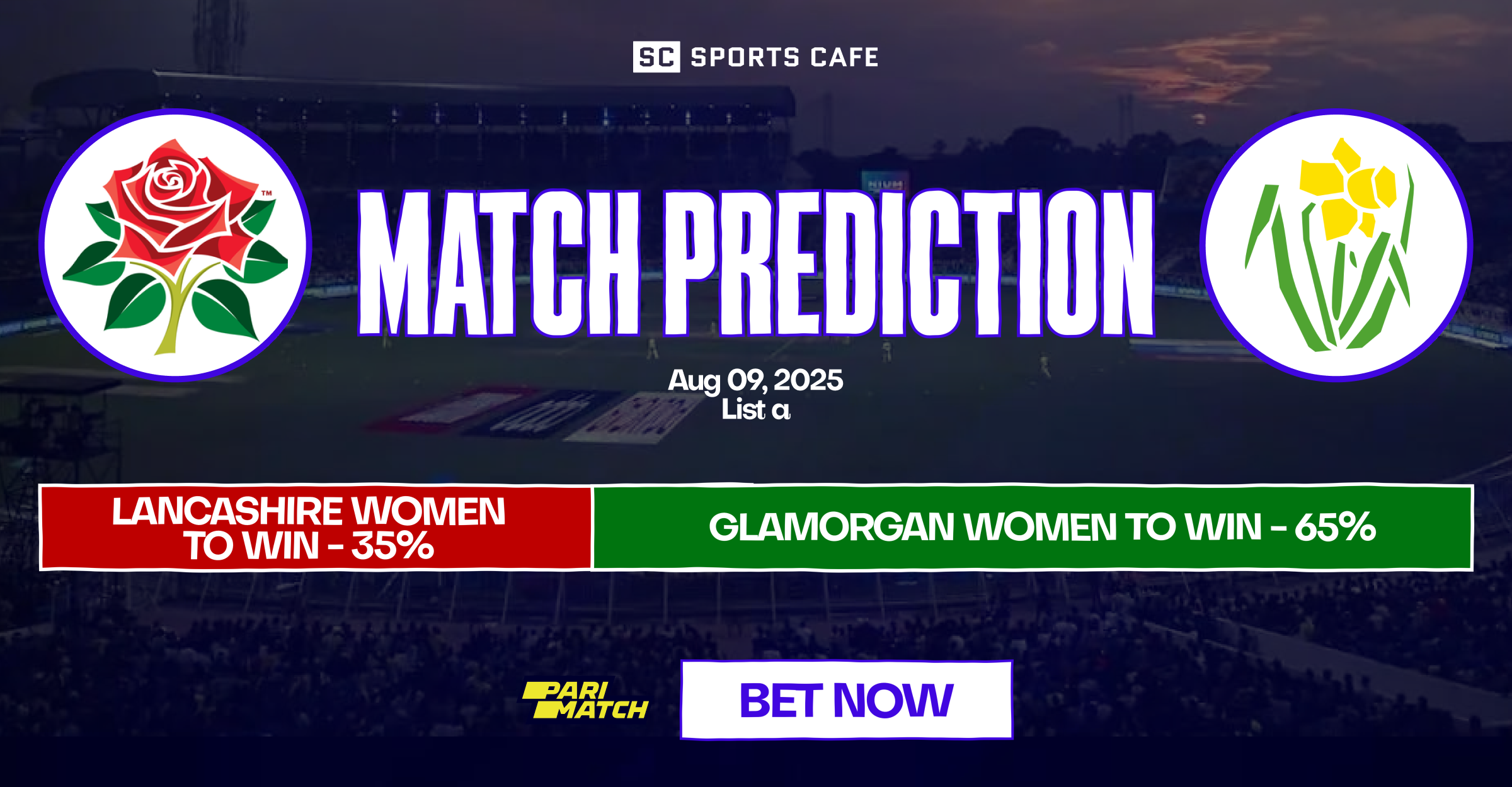 Glamorgan W vs  Lancashire W match prediction.